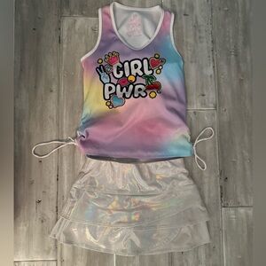 Lucky in Love Girls Tennis Outfit XS 6